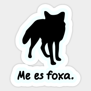 I'm A Fox (Lingwa de Planeta) Sticker